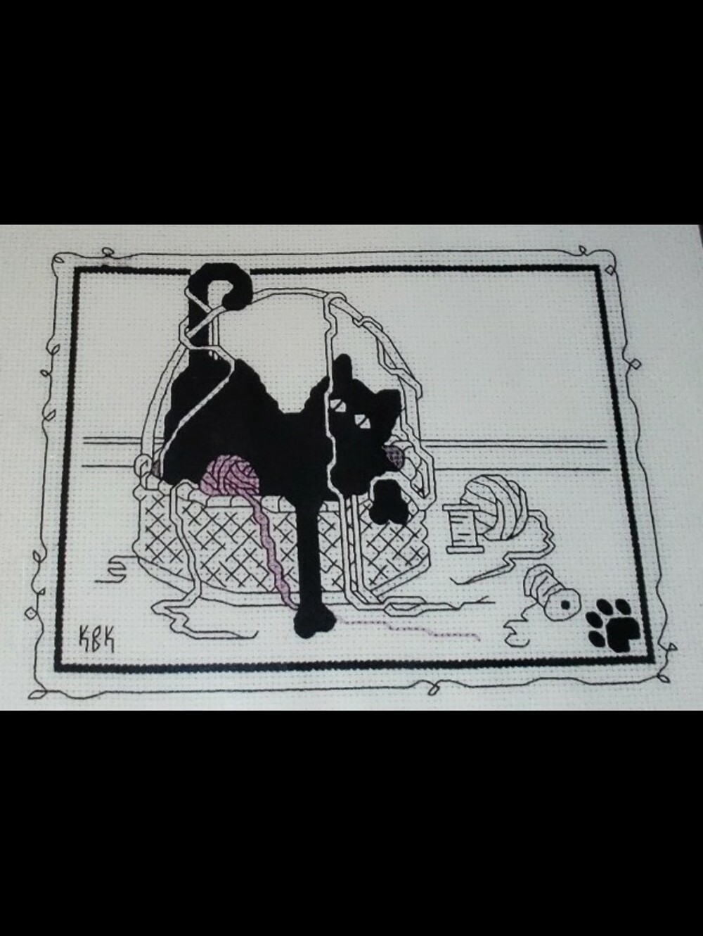 Calico Crossroads "Kitty Litter" Cat Counted Cross-Stitch Kit